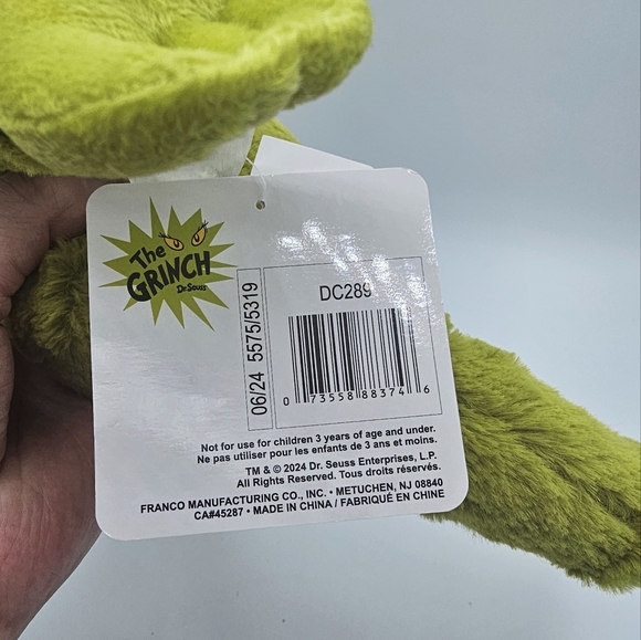 Dr. Seuss The Grinch Cuddle Pillow Buddy - Picture 6 of 7